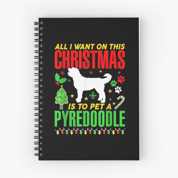 Item preview,  All Want Christmas Pet Pyredoodle Dog designed and sold by bonytmrz.