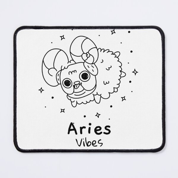 Item preview, Aries Vibes Dogs Of The Zodiac designed and sold by LadyZodiac.