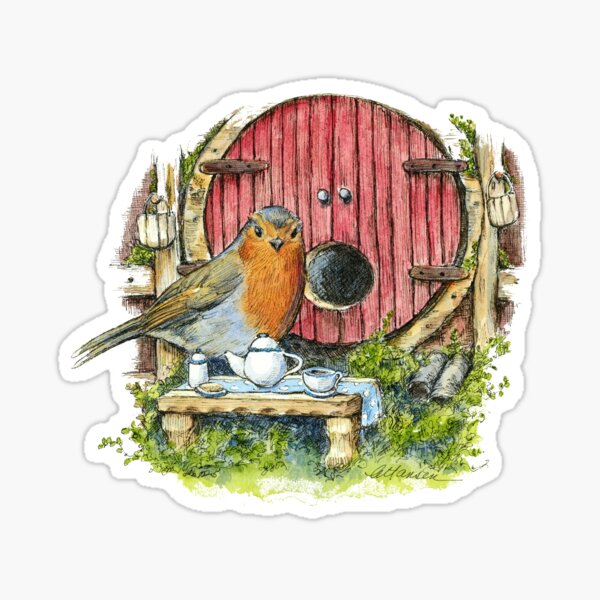 Robin my Tea Sticker