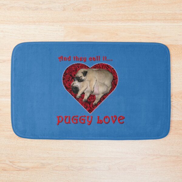 Item preview, And they call it Puggy Love, romantic pugs    designed and sold by MemoryVintage72.