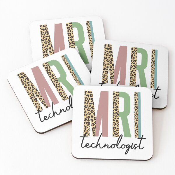 Item preview, MRI Technologist cheetah print typography | MRI Tech leopard print designed and sold by Violet Treasures.