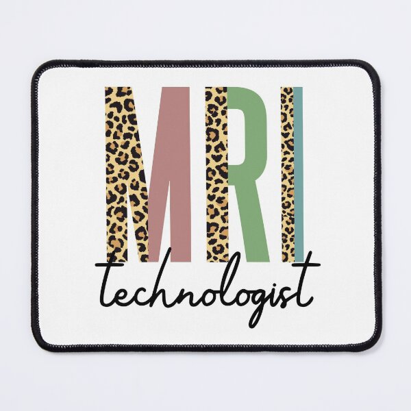 Item preview, MRI Technologist cheetah print typography | MRI Tech leopard print designed and sold by Violet Treasures.