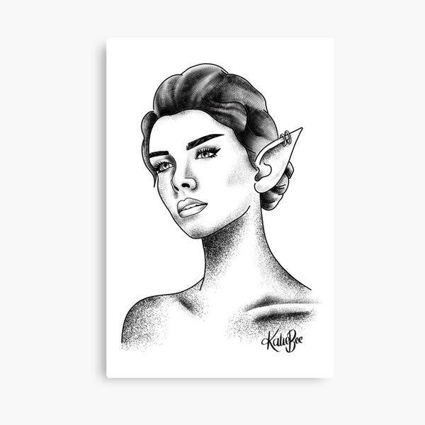 OC][ART] One piece of a series of Elf sketches I did : r/DnD