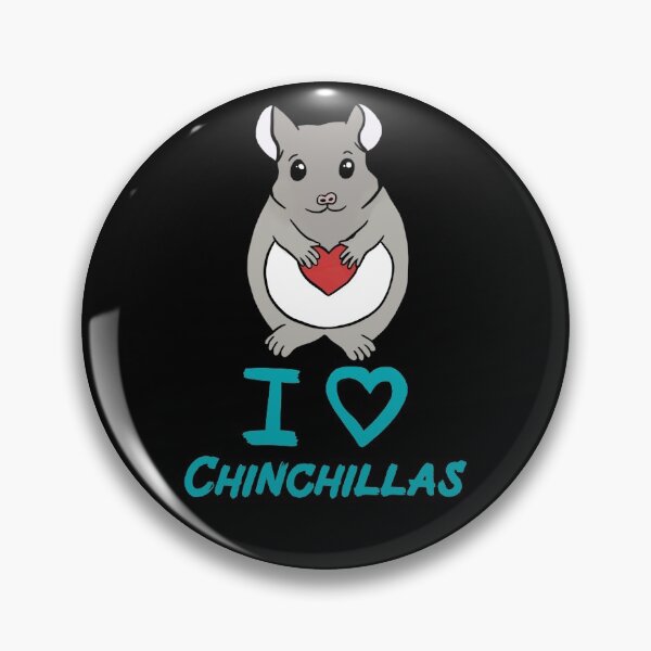 Item preview, Cute I Love Chinchillas with Heart for Chinchilla Lovers Blue designed and sold by Mochi-Merch.