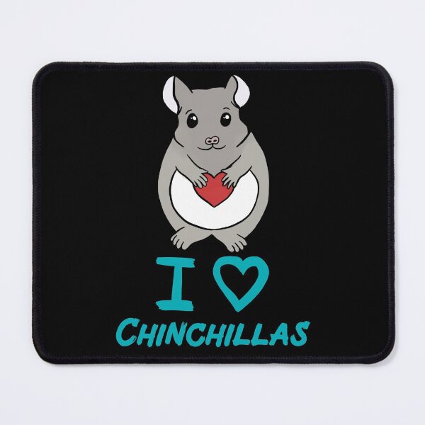 Item preview, Cute I Love Chinchillas with Heart for Chinchilla Lovers Blue designed and sold by Mochi-Merch.
