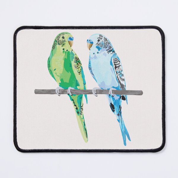 Item preview, Two Budgies Sitting designed and sold by laurendemoet.