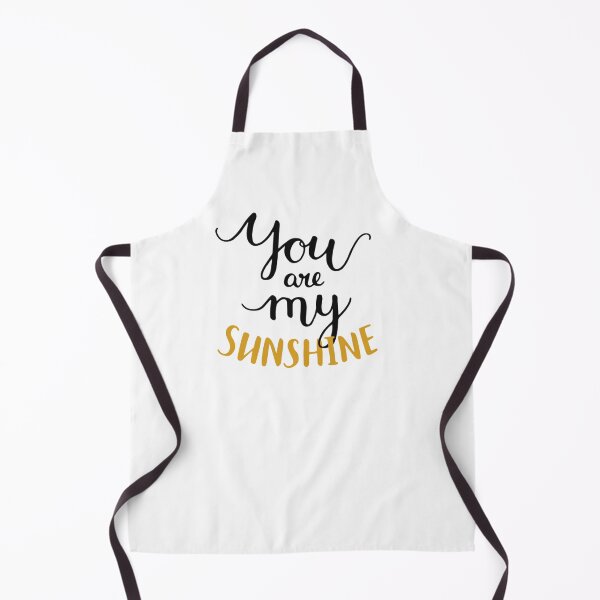 Item preview, You are my Sunshine Handwritten Lettering Black & Yellow designed and sold by WearWolfDesigns.