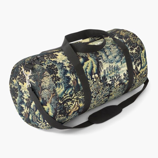 Item preview, GREENERY,BIRDS,TREES IN WOODLAND LANDSCAPE Blue Green Floral designed and sold by BulganLumini.