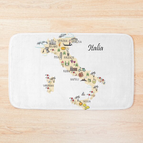 Item preview, Italia Travel Map designed and sold by mattpanta.