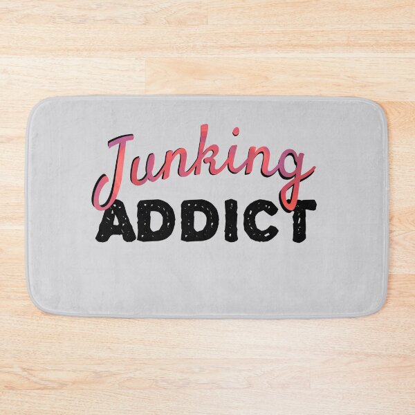 Item preview, Junking Addict with Pink and Black Letters designed and sold by AloraDawnEve.