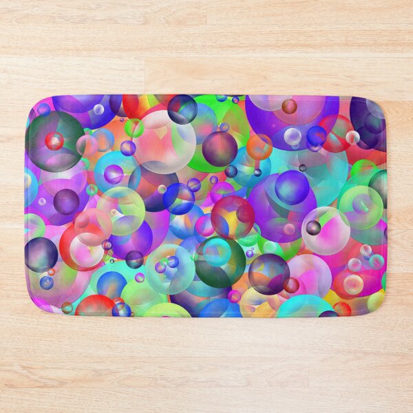 Item preview, Colorful Rainbow Bubble Pattern designed and sold by Deborah Camp.