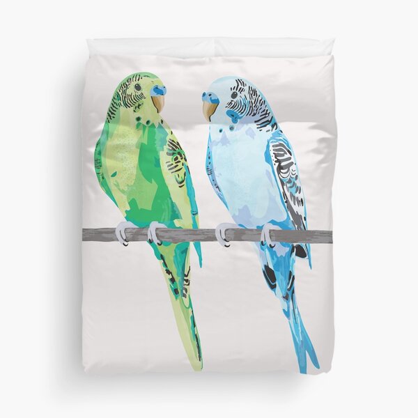 Item preview, Two Budgies Sitting designed and sold by laurendemoet.