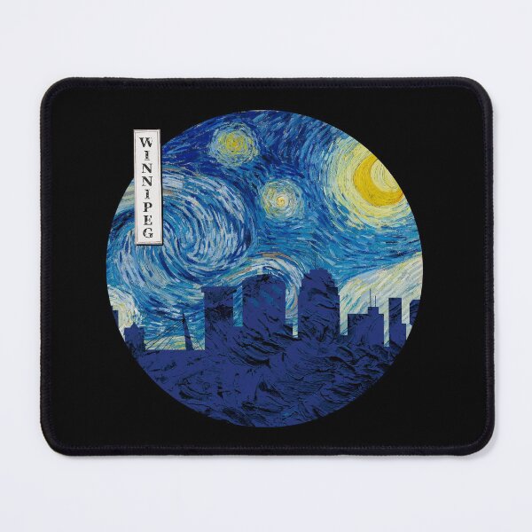 Item preview, Winnipeg Starry Night Van Gogh Circle designed and sold by DFerraz.