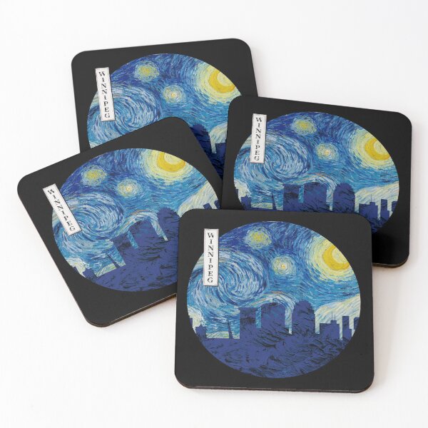 Item preview, Winnipeg Starry Night Van Gogh Circle designed and sold by DFerraz.