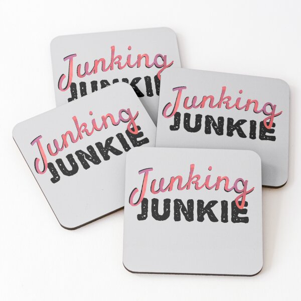 Item preview, Junking Junkie with Pink and Black Text designed and sold by AloraDawnEve.