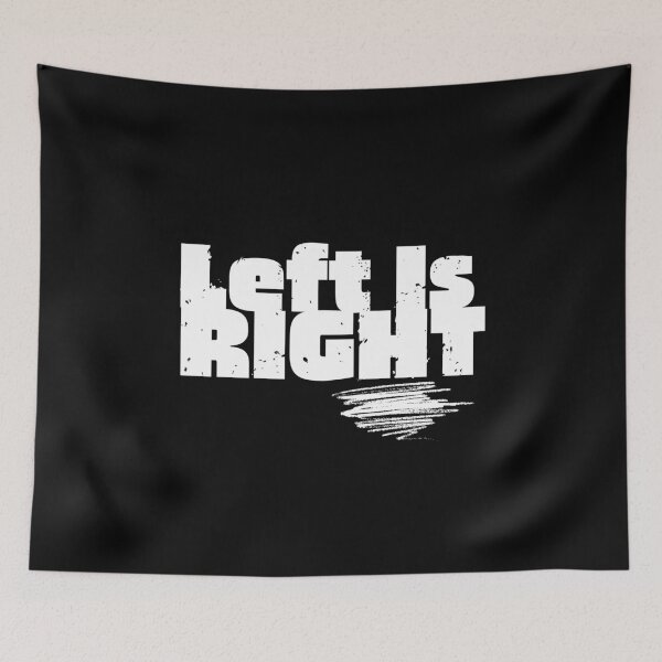 Item preview, Left Is Right Grunge Text Political Design designed and sold by EarthArtDesigns.