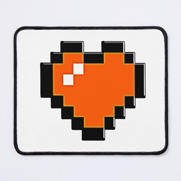 Aperçu de l'œuvre COEUR ORANGE 8 PITS créée et vendue par xBLACKSTAR.
