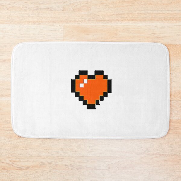 Artikelvorschau, 8 BIT ORANGE HERZ entworfen und verkauft von xBLACKSTAR.