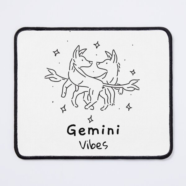 Item preview, Gemini Vibes Dogs Of The Zodiac designed and sold by LadyZodiac.