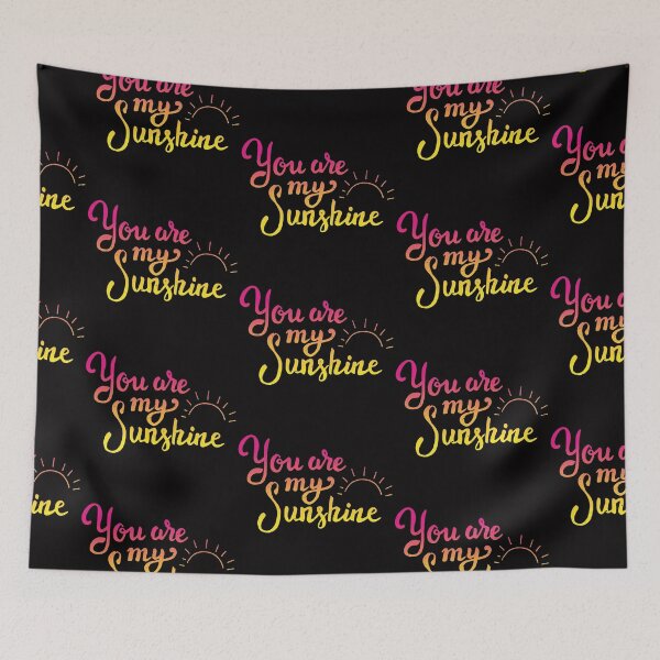 Item preview, You Are My Sunshine Hand Drawn Lettering Multi Color Sun Symbol designed and sold by WearWolfDesigns.