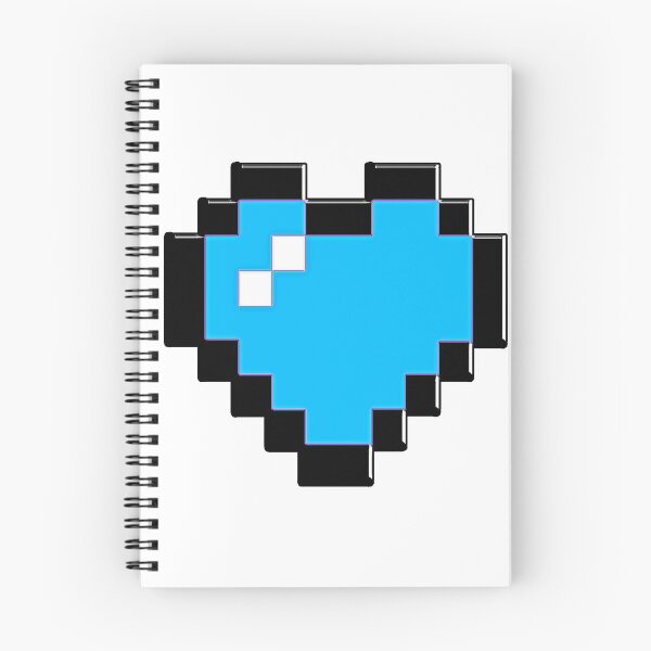 Item preview, 8 BIT BLUE HEART designed and sold by xBLACKSTAR.