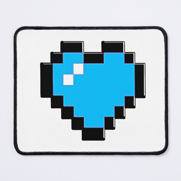 Item preview, 8 BIT BLUE HEART designed and sold by xBLACKSTAR.