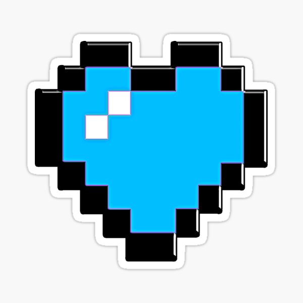 8 Bit Heart Sticker