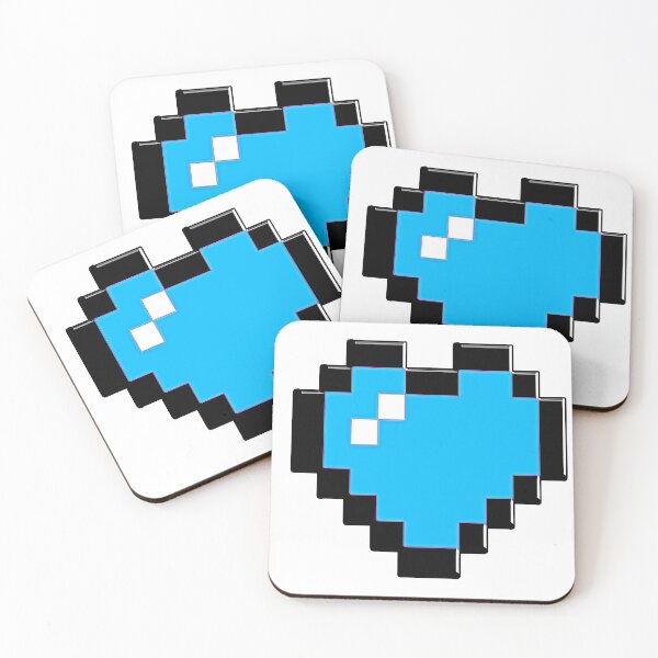 Item preview, 8 BIT BLUE HEART designed and sold by xBLACKSTAR.