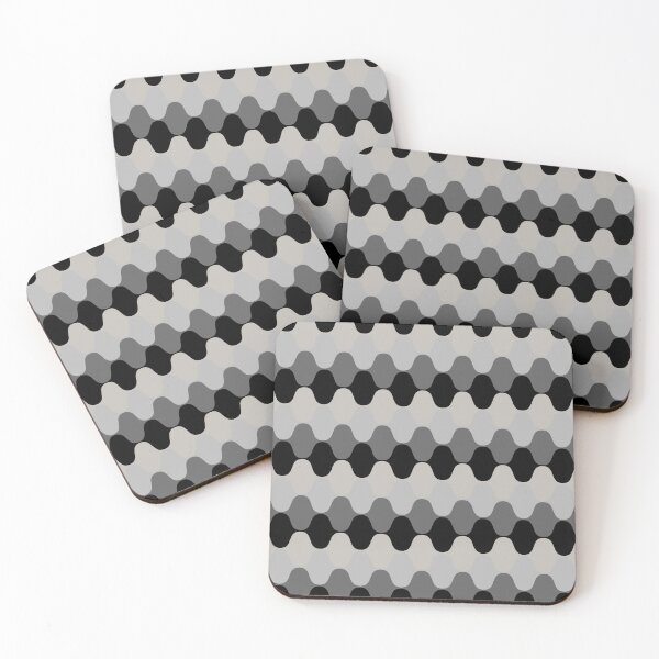 Item preview, Grayish Beige Gray and Black Wavy Stripe Pattern Pairs HGTV 2022 Popular Color Stone Isle HGSW1496 - Colour Trends - Hue - Shade designed and sold by ColorOfTheYears.