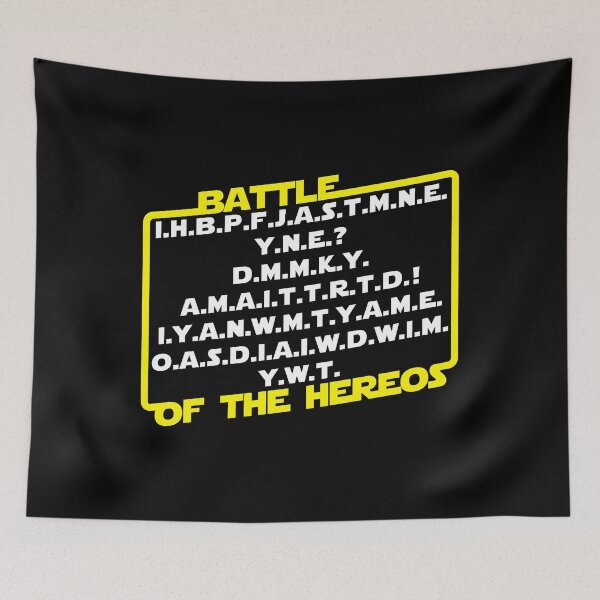 Item preview, I Have Brought Peace Freedom Justice And Security (battle of the heroes) designed and sold by AleFromVenice.