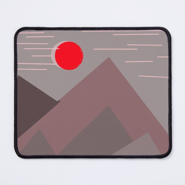Item preview, Red mountain art scenery landscape wall art  designed and sold by tenkenryujin.