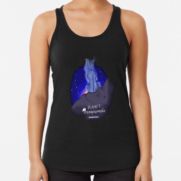 Planet Gesichtsblindheit Racerback Tank Top