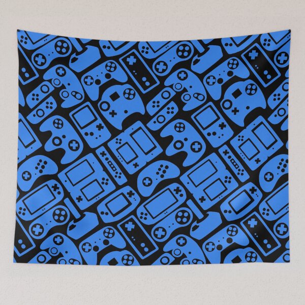 Item preview,  Video Game Controllers Blue designed and sold by Paisley Yazel.