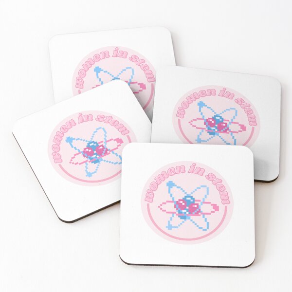 Item preview, Women in STEM | Science | Atom | Physics | Build | I Love Math | Aesthetic | Pastel Pink Background designed and sold by riyasarts.