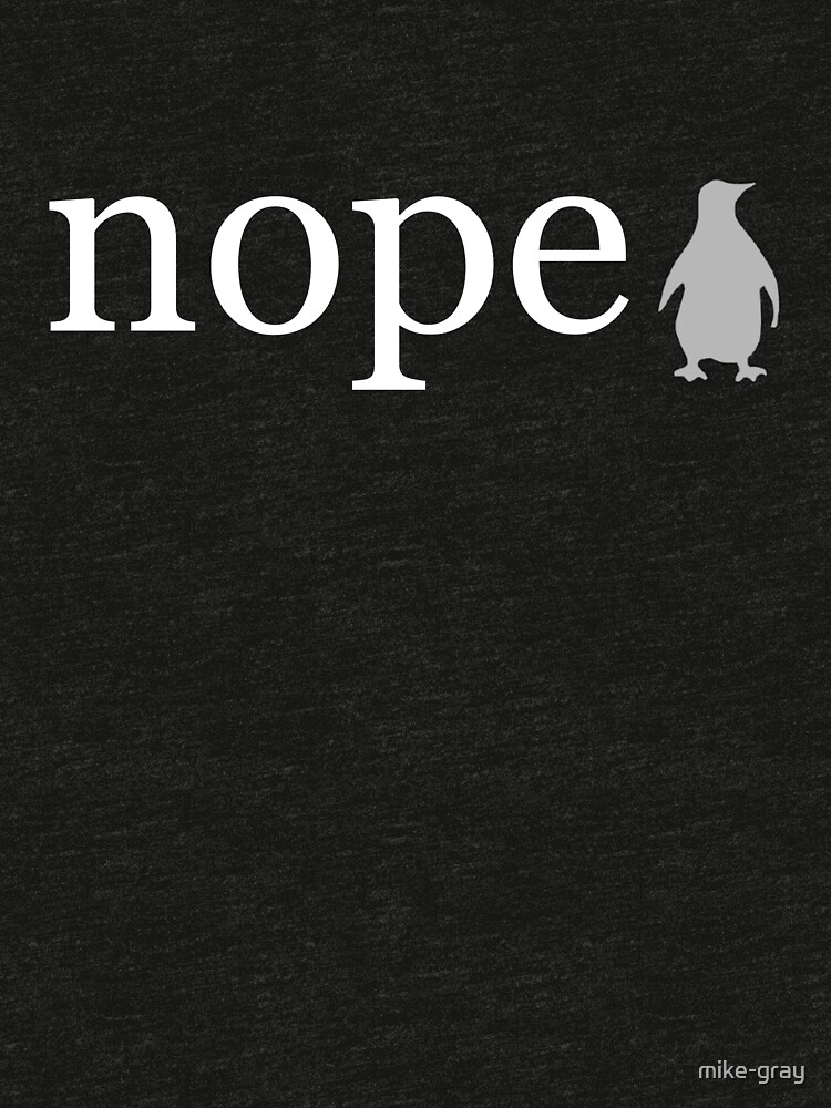 The Word Nope Written in White on a Black Background by mike-gray