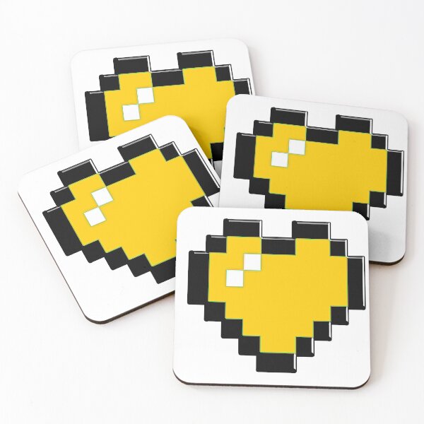 Item preview, 8 BIT YELLOW HEART designed and sold by xBLACKSTAR.