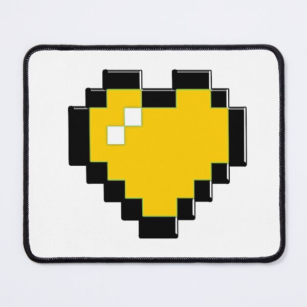 Item preview, CORAZÓN AMARILLO DE 8 BITS designed and sold by xBLACKSTAR.