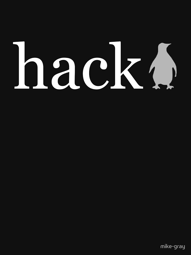 The Word Hack Written in White on a Black Background by mike-gray