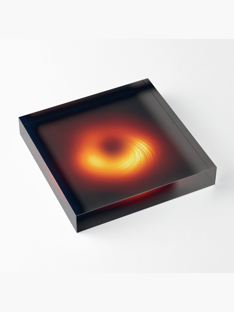 Alternate view of First Ever Image of a Black Hole in Polarized Light (8K Resolution) Acrylic Block