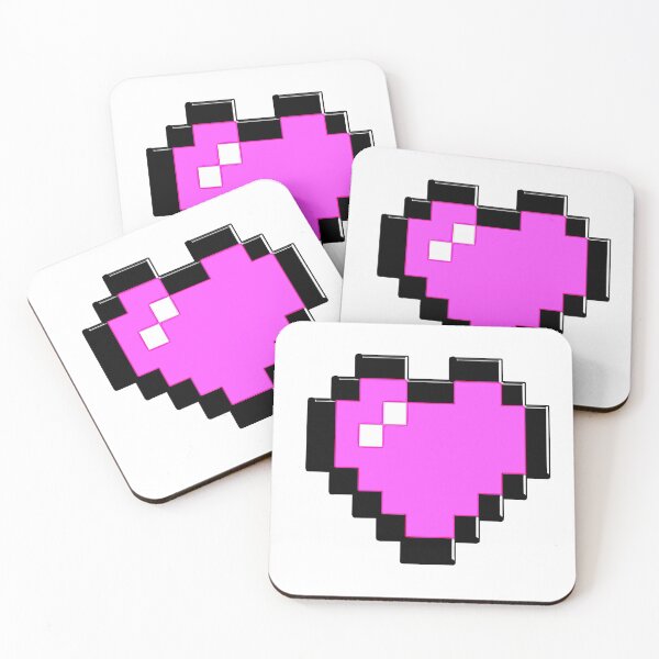 Item preview,  8 BIT PINK HEART designed and sold by xBLACKSTAR.