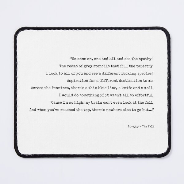 Item preview, Lovejoy - The Fall (lyrics) designed and sold by annaspoljar.