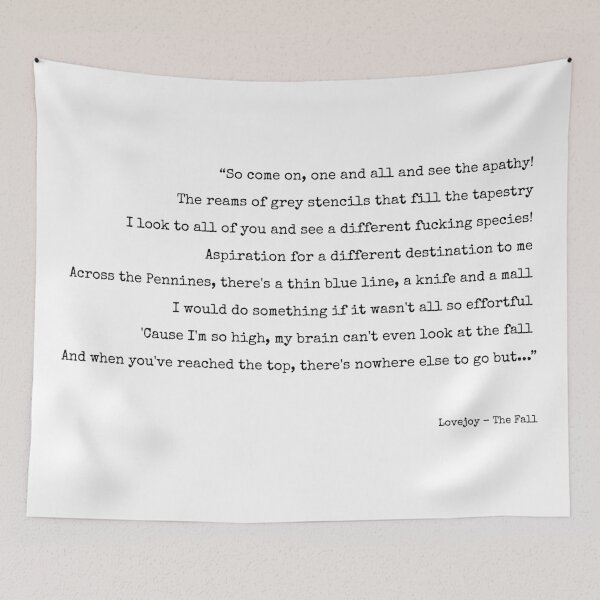 Item preview, Lovejoy - The Fall (lyrics) designed and sold by annaspoljar.