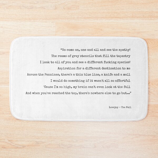 Item preview, Lovejoy - The Fall (lyrics) designed and sold by annaspoljar.