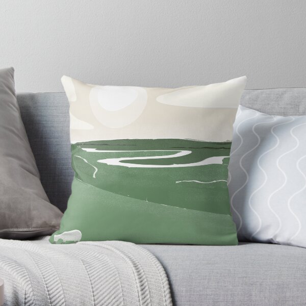Cuckmere River Throw Pillow