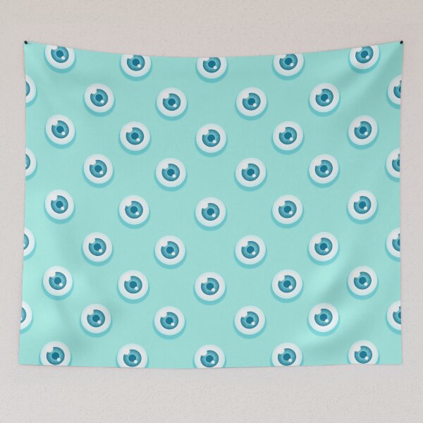 Item preview,  Eyeball Polka Dots Pastel Teal designed and sold by Paisley Yazel.