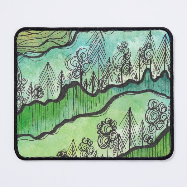 Item preview, Green Forest Abstract Painting designed and sold by balefyren.