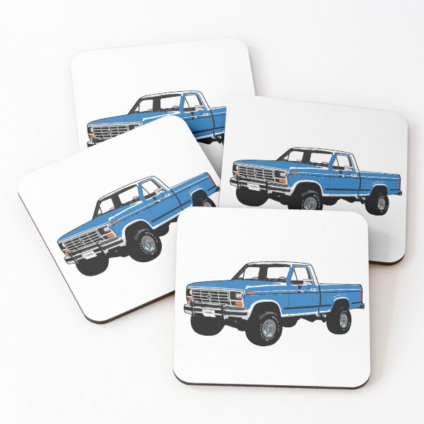 Item preview, Blue 80s 4x4 F Truck designed and sold by CoolRide.