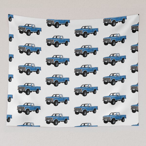 Item preview, Blue 80s 4x4 F Truck designed and sold by CoolRide.