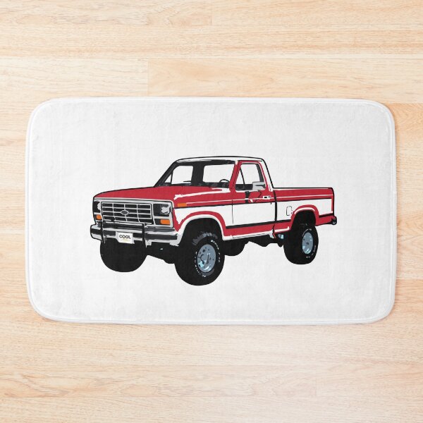Item preview, Red & White 80s 4x4 F Truck designed and sold by CoolRide.