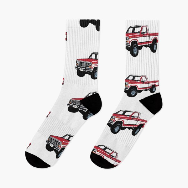 Item preview, Red & White 80s 4x4 F Truck designed and sold by CoolRide.